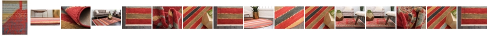 Bayshore Home Ojas Oja1 Red Area Rug Collection